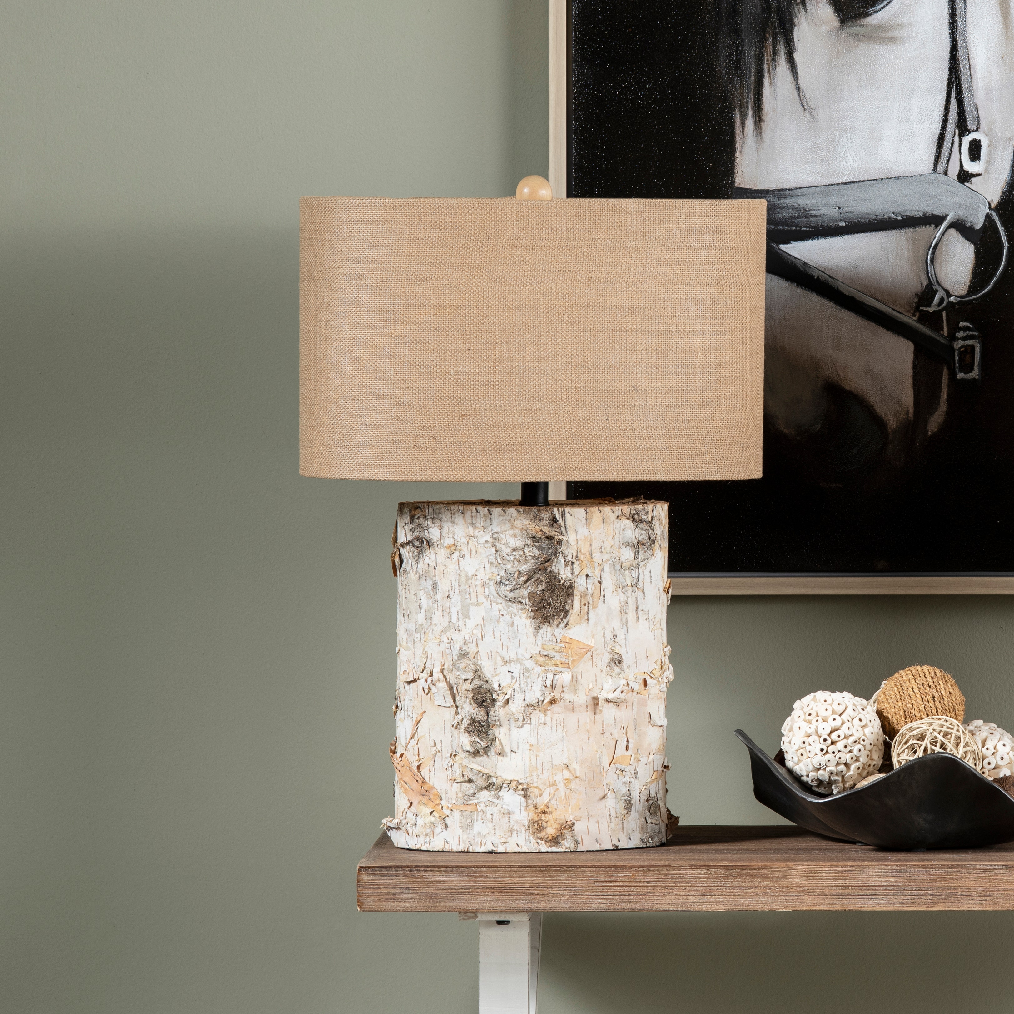 Birch tree clearance table lamp